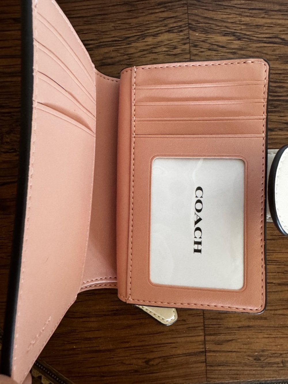 NWT Coach Signature Floral Corner Zip Wallet - Picture 7 of 7